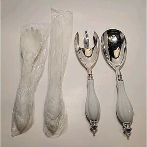 GODINGERS Silver Plated Serve Ware Porcelain Handles 4 Pcs (New Unopened 2 Pcs)